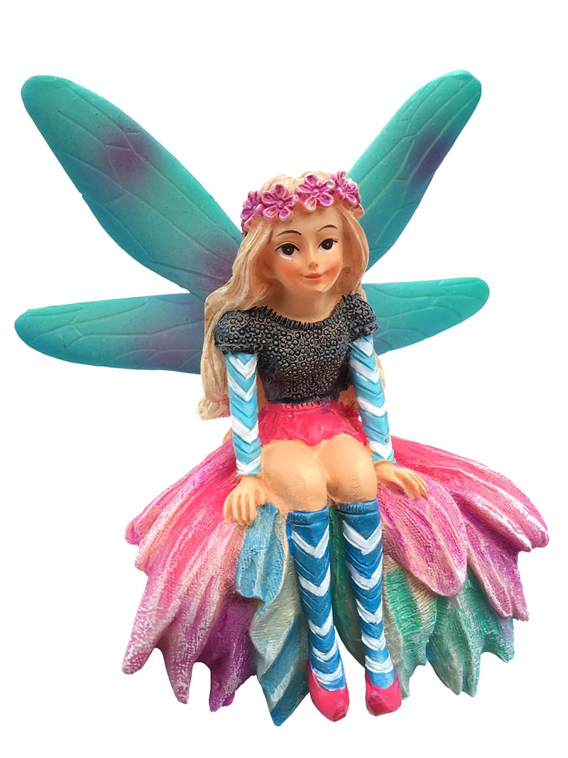 GlitZGlam Katrina The Garden Fairy - a Miniature Fairy Statue for Your Fairy Garden and Miniature Figurines - Image 2